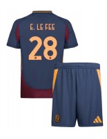 AS Roma Enzo Le Fee #28 Alternativní dres pro děti 2024-25 Krátký Rukáv (+ trenýrky)